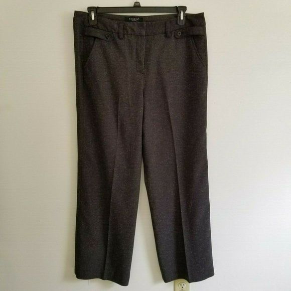 Sandro Sportswear Pants Womens 12 Gray High Rise Trousers Pockets Career - Picture 2 of 7